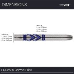 Red Dragon Gerwyn Price Avalanche Pro % 90 Tungsten Çelik Uçlu Dart Oku