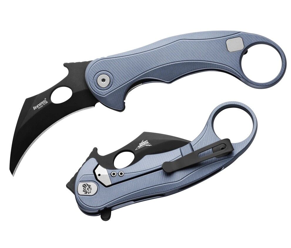 Lionsteel L.E.One Mid-Ice Blue / Black Çakı