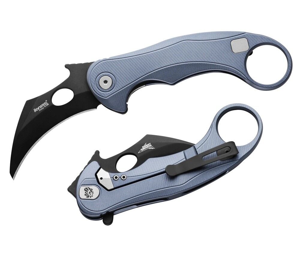 Lionsteel L.E.One Mid-Ice Blue / Black Çakı