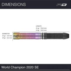 Red Dragon Peter Wright World Champion SE % 90 Tungsten Çelik Uçlu Dart Oku