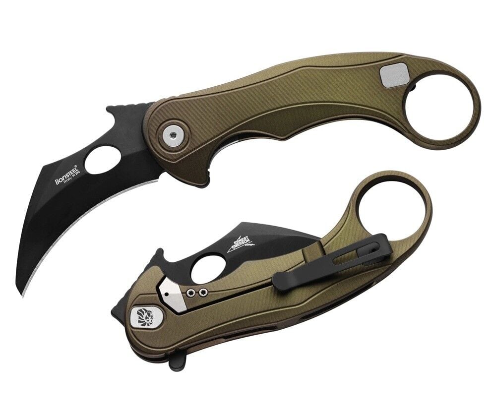 Lionsteel L.E.One Mid-Green / Black Çakı