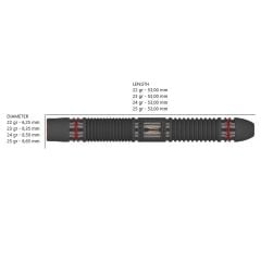 Target Scope 01 % 90 Tungsten SP Çelik Uçlu Dart Oku