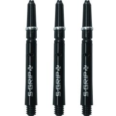 Harrows Supergrip Spin Dart Shafts Siyah Gümüş - Short