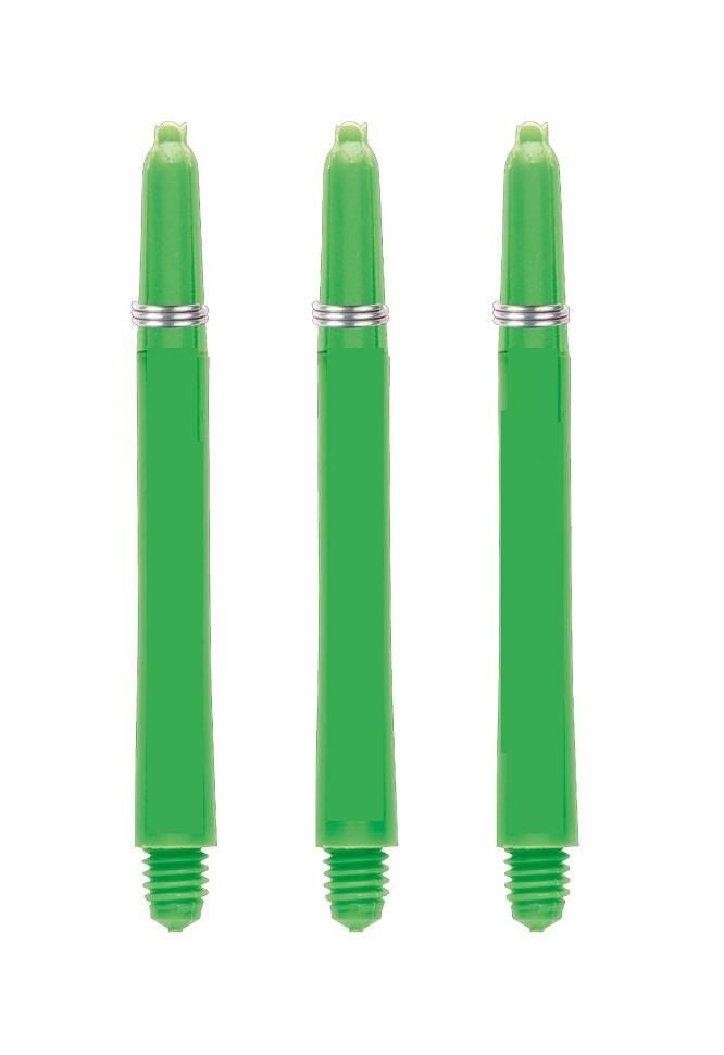Winmau Nylon Dart Shafts with Spring Yeşil - Extra Short