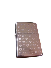 Zippo Small Hearts Chrome