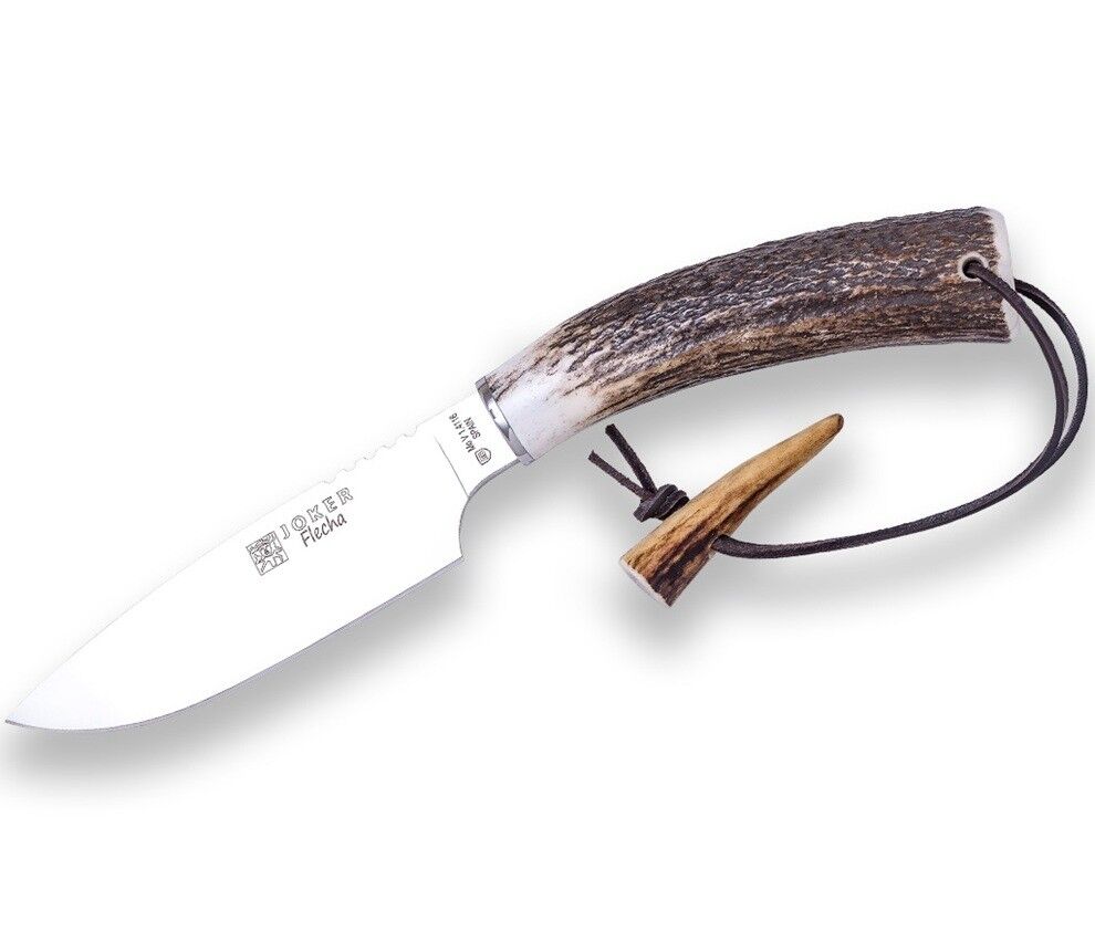 Joker CC107 Flecha Geyik Boynuzu Deri Kılıflı Bıçak