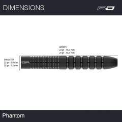 Red Dragon Phantom % 90 Tungsten Çelik Uçlu Dart Oku