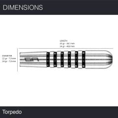 Red Dragon Torpedo 1 %80 Tungsten Çelik Uçlu Dart Oku