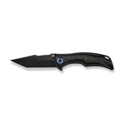 We Knife Tighe Down Black Titanium Integral Handle With Black & Yellow Carbon Fiber Inlay Black Stonewashed Bohler M390 Blade Tanto Çakı