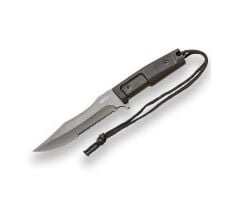 Joker 0784 Survival Rubber Handle Titanyum Kaplamalı Kılıflı Bıçak