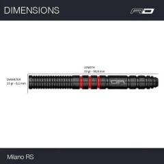 Red Dragon Milano RS 0.3 % 90 Tungsten Çelik Uçlu Dart Oku