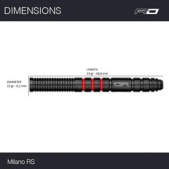 Red Dragon Milano RS 0.3 % 90 Tungsten Çelik Uçlu Dart Oku