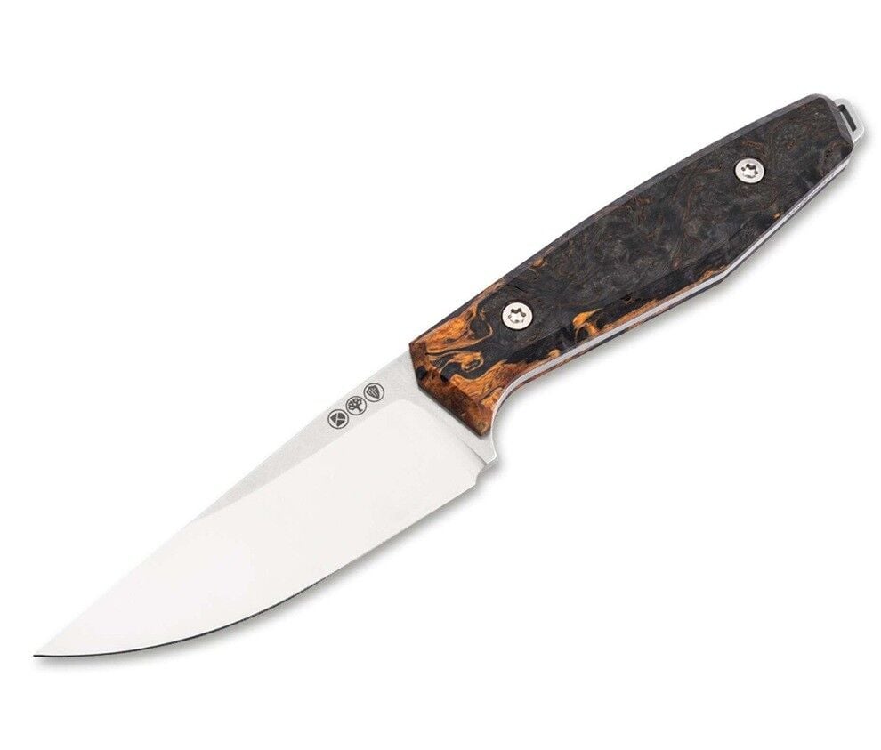 Böker Germany Daily Knives AK1 Droppoint MagnaCut Curly Birch Bıçak
