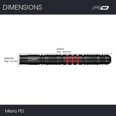 Red Dragon Milano RS 0.4 % 90 Tungsten Çelik Uçlu Dart Oku