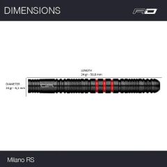 Red Dragon Milano RS 0.4 % 90 Tungsten Çelik Uçlu Dart Oku