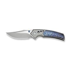 We Knife Skynix Gray Titanium Handle With Flamed Titanium Inlay Stonewashed Bohler M390 Blade Satin Flat Çakı