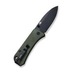 We Knife Banter Green Micarta Handle Black Stonewashed S35VN Blade Çakı