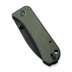 We Knife Banter Green Micarta Handle Black Stonewashed S35VN Blade Çakı