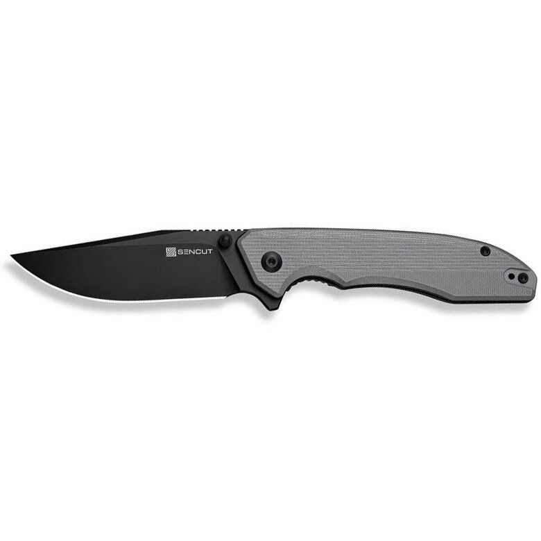 Sencut Sylor Gray G10 Handle Black D2 Blade Çakı