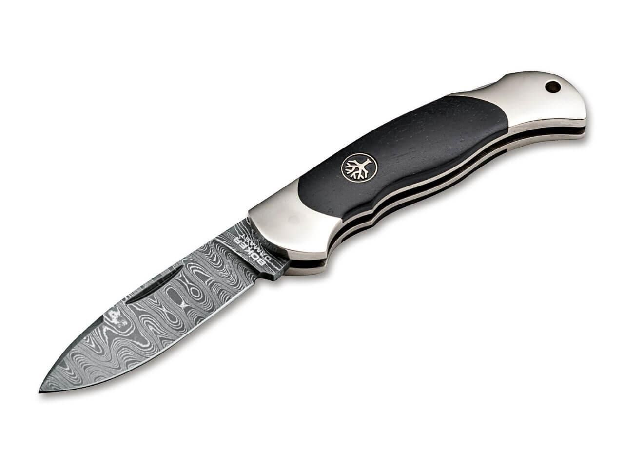 Böker Manufaktur Junior Scout Spearpoint Hornbeam Damascus  Çakı