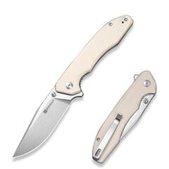 Sencut Sylor Ivory G10 Handle Stonewashed D2 Blade Çakı