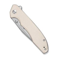 Sencut Sylor Ivory G10 Handle Stonewashed D2 Blade Çakı