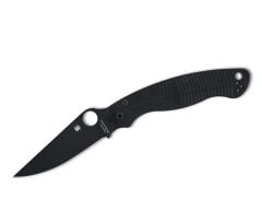 Spyderco Military 2 Salt Black G10 Magnacut Black Blade PlainEdge Çakı