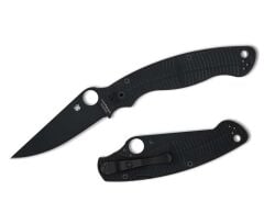 Spyderco Military 2 Salt Black G10 Magnacut Black Blade PlainEdge Çakı