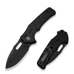 Civivi Vexron Milled Black G10 Handle Black Stonewashed 14C28N Blade Çakı