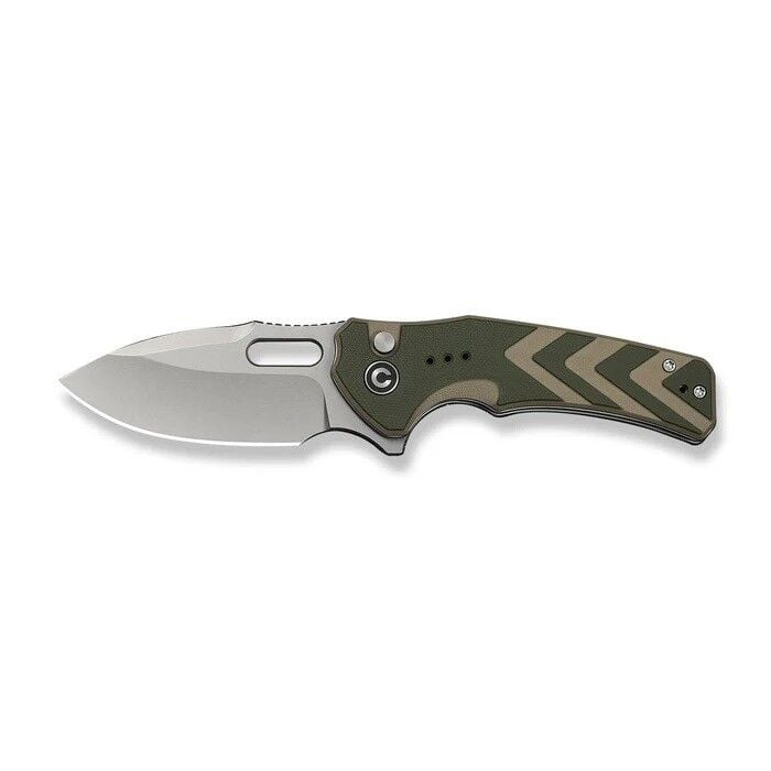 Civivi Vexron Milled Green & Tan G10 Handle  Stonewashed 14C28N Blade Çakı