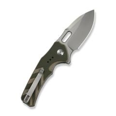 Civivi Vexron Milled Green & Tan G10 Handle  Stonewashed 14C28N Blade Çakı