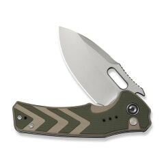 Civivi Vexron Milled Green & Tan G10 Handle  Stonewashed 14C28N Blade Çakı