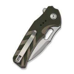 Civivi Vexron Milled Green & Tan G10 Handle  Stonewashed 14C28N Blade Çakı