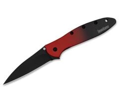 Kershaw Leek Aluminum Red Black Gradient Black Blade Çakı