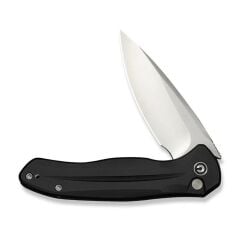 Civivi Button Lock Kitefin Black Aluminum Handle Satin Finished 14C28N Blade Çakı