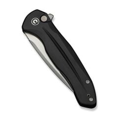 Civivi Button Lock Kitefin Black Aluminum Handle Satin Finished 14C28N Blade Çakı