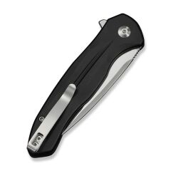 Civivi Button Lock Kitefin Black Aluminum Handle Satin Finished 14C28N Blade Çakı