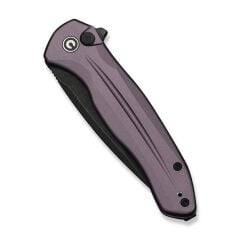 Civivi Button Lock Kitefin Purple Aluminum Handle Black Stonewashed 14C28N Blade Çakı