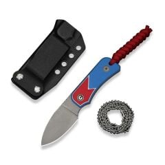 Civivi Baby Banter Fixed Blade - Jump Edition Red / White / Blue G10 Handle Gray Stonewashed Nitro-V Blade Bıçak