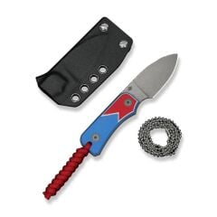 Civivi Baby Banter Fixed Blade - Jump Edition Red / White / Blue G10 Handle Gray Stonewashed Nitro-V Blade Bıçak