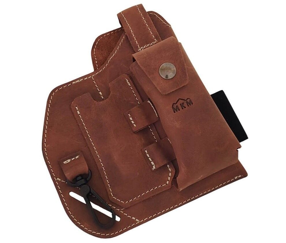 MKM EDC Belt Organizer Leather Sheath Natural Kılıf