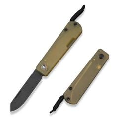 Civivi Slippy Sendy Milled Bead Blasted Yellow Ultem Handle Black Stonewashed Nitro-V Blade Çakı