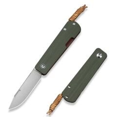 Civivi Slippy Sendy Milled Green & Red G10 Handle Satin Finished Nitro-V Blade Çakı