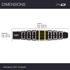 Red Dragon Astraeus Q4X Torpedo % 90 Tungsten Çelik Uçlu Dart Oku