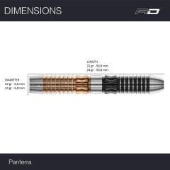 Red Dragon Panterra % 90 Tungsten Çelik Uçlu Dart Oku