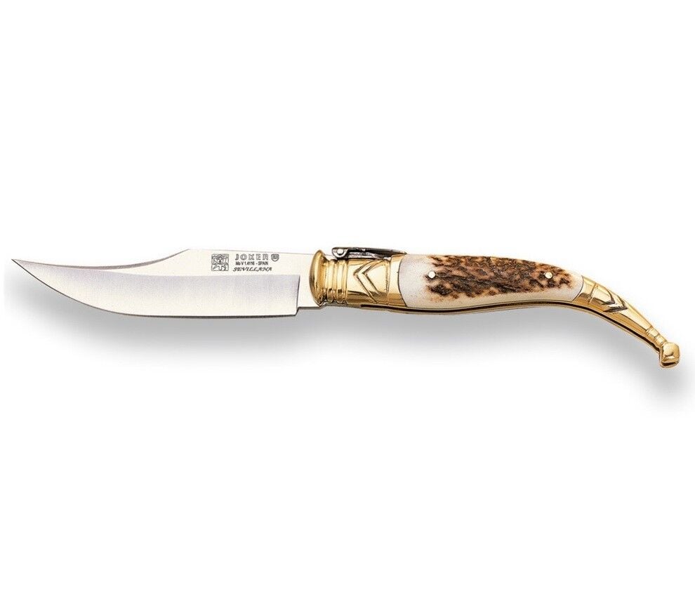 Joker NC00 Classical Spanish Sevillana Folding Knife Boynuz Saplı Çakı