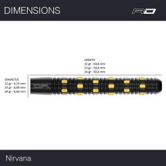 Red Dragon Nirvana % 90 Tungsten Çelik Uçlu Dart Oku