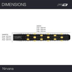 Red Dragon Nirvana % 90 Tungsten Çelik Uçlu Dart Oku