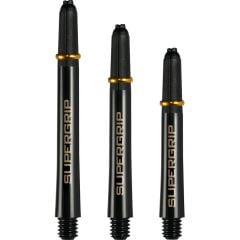 Harrows Supergrip Dart Shafts Siyah Altın - Short