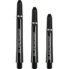 Harrows Supergrip Dart Shafts Siyah Gümüş - Short